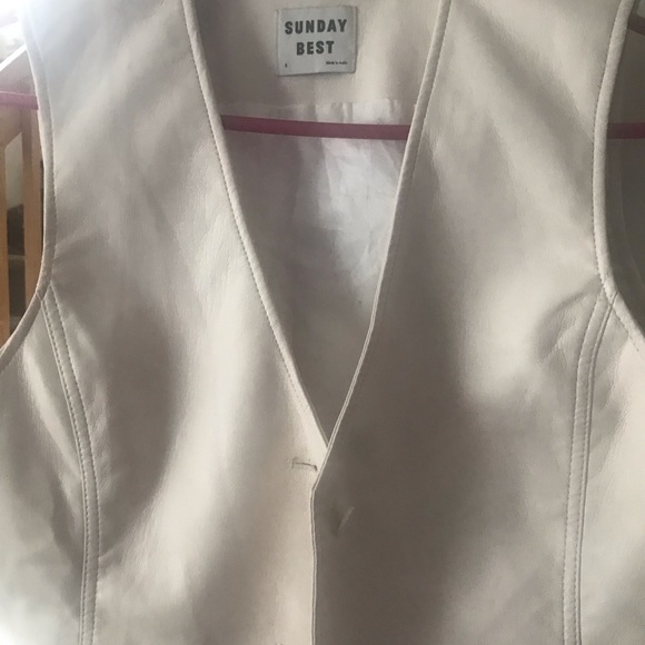 Sunday best vestfake leather sleeveless soft size 6 in excellent condition - Picture 6 of 10